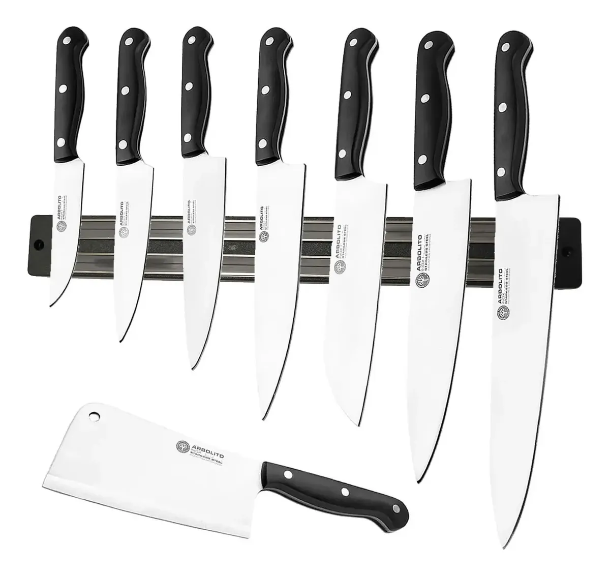 cuchillos arbolito x 6